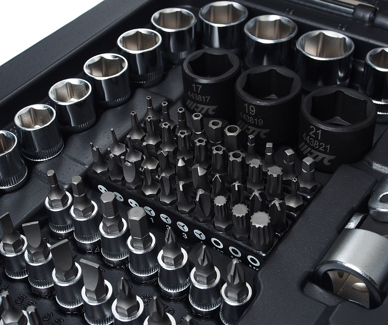 Набор инструментов 1/4";3/8;1/2" 6-гранный 216шт. JTC JTC-H216C-B72