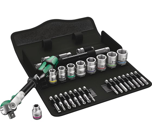 Набор с трещоткой 3/8",29 пр. WERA WE-004046