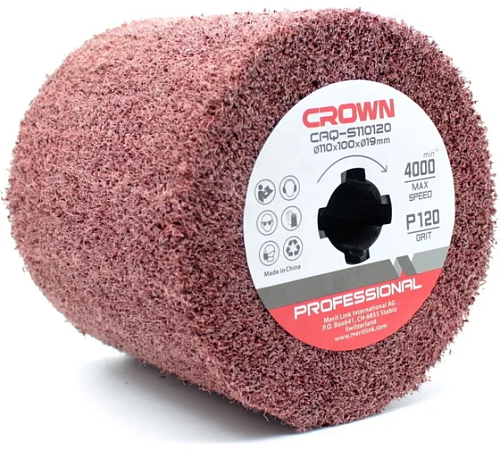 Щетка абразивная 110х19мм P120 CROWN CAQ-S110120