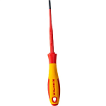 Отвёртка шлицевая 4.0x0.8x100 мм 202мм тонкая KNIPEX KN-982040SL