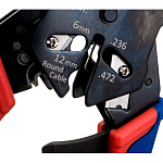 Пресс-клещи 200 мм 3 гнезда для штекеров KNIPEX KN-975112