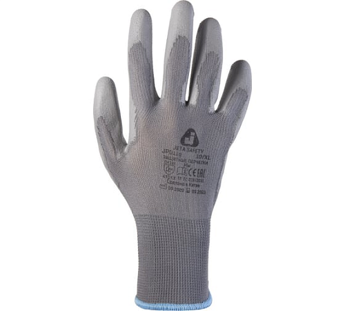 Перчатки защитные из полиэфирной пряжи, 10/XL серый Jeta Safety JP011g-XL