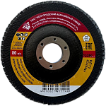 Круг лепестковый торцевой КЛТ1 125х22мм P80 БАЗ ZIRCONIUM PREMIUM ZD20XW 00-00208648