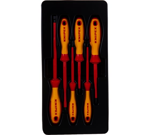 Набор отвёрток диэлектрических, 6 пр., KNIPEX KN-002012V01