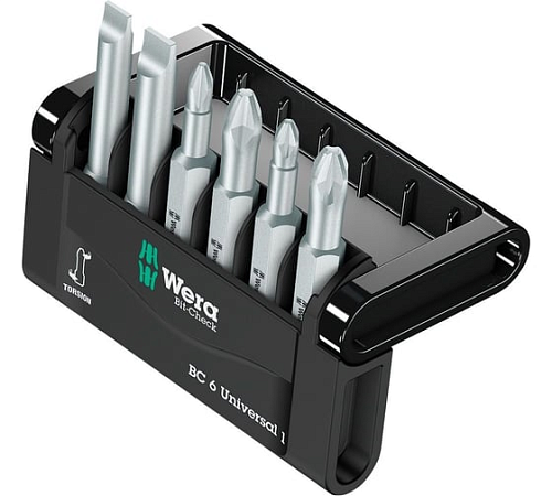Набор бит торсионных, 6 пр., 1/4" E6.3 WERA WE-056474