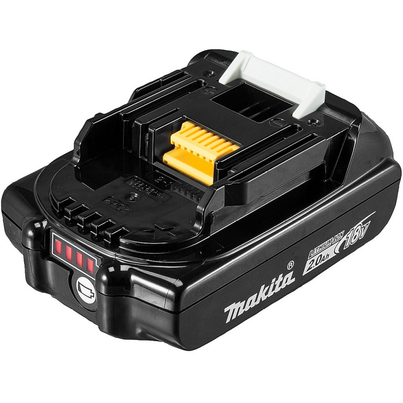 Аккумулятор 18В, 2.0Ач Makita Li-Ion LXT BL1820B пакет 632H91-7