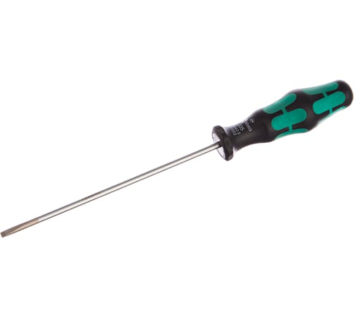 Отвёртка шлицевая 0.6x3.5x125 мм WERA WE-110002