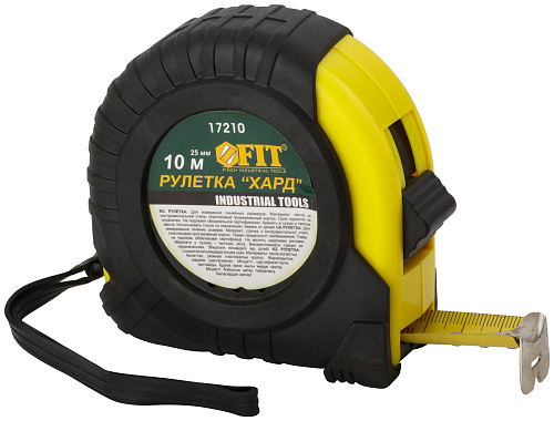 Рулетка 10м x 25мм "Хард" FIT 17210