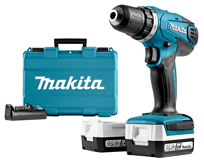 Дрель-шуруповерт 30 Нм, 14.4В G-серия Makita DF347DWE