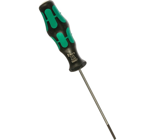 Отвёртка шлицевая 0.4x2.5x75 мм WERA WE-008007