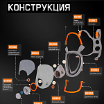 Маска полнолицевая ChemShield, M Jeta Safety 6950-M(mf)