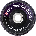 Диск зачистной пурпурный 125х22мм на оправке RoxelPro ROXPRO Clean&Strip II 123544