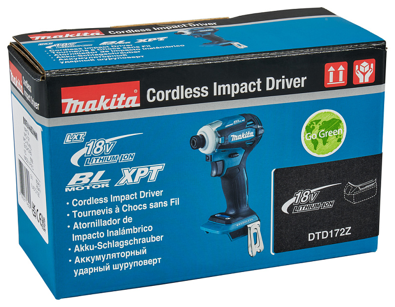 Аккумуляторный шуруповерт 180 Нм, 18В LXT Makita DTD172Z