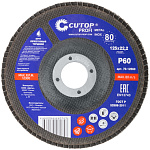 Круг лепестковый торцевой КЛТ2 125х22,2мм Р60 CUTOP Profi 70-12560