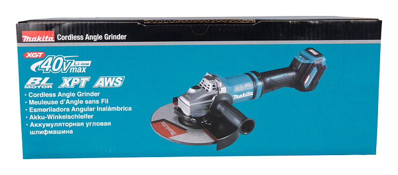 Угловая шлифовальная машина 230 мм, 40В XGT Makita GA038GZ