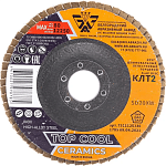 Круг лепестковый торцевой КЛТ2 125х22мм P60 БАЗ CERAMICS TOP COOLSD20XW 00-00276274