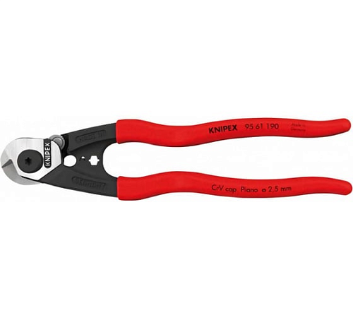 Тросорез компактный, 190 мм, 2-комп ручки KNIPEX KN-9562190