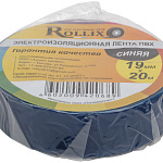 Изолента 19ммx0,15ммх20м синяя ПВХ ROLLIX 11031