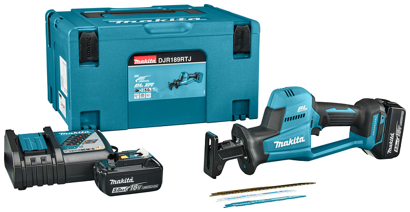 Сабельная аккумуляторная пила Makita 18В LXT DJR189RTJ