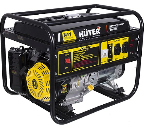 Портативный бензогенератор HUTER DY6500L 64/1/6