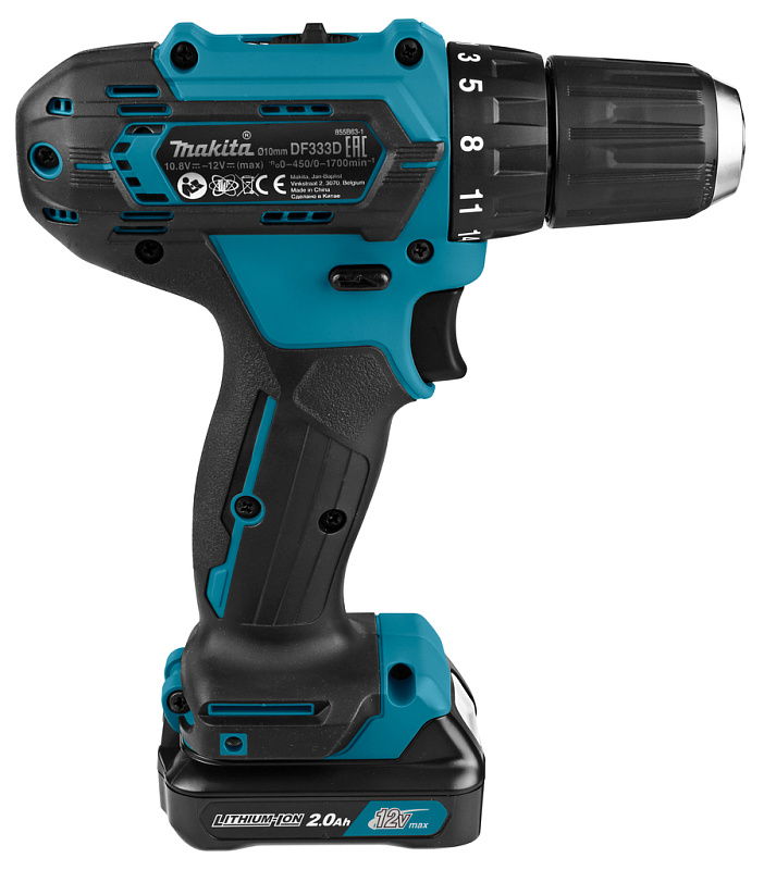 Дрель-шуруповерт 30 Нм, 12В CXT Makita DF333DWAE