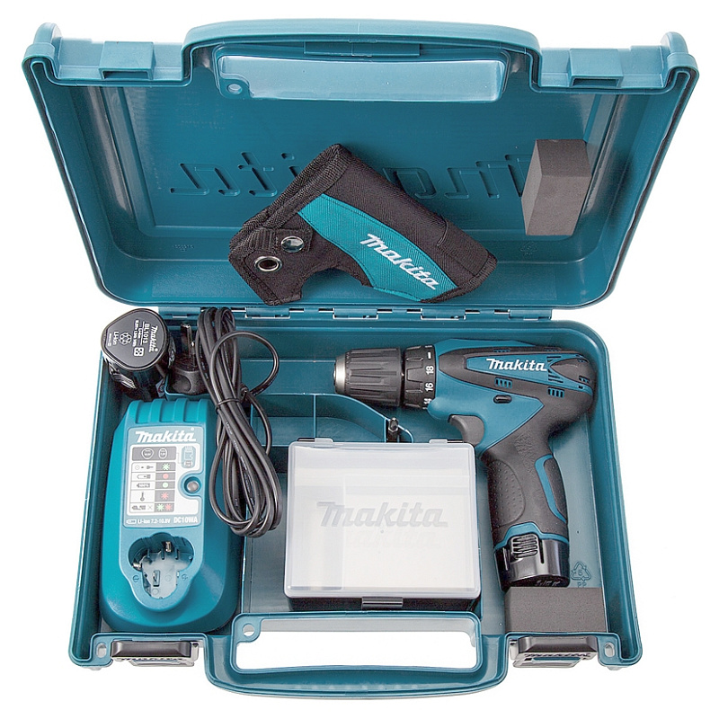 Дрель-шуруповерт 24 Нм, 10.8В Makita DF330DWE