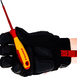 Отвёртка шлицевая 2.5x0.4x75 мм 177мм KNIPEX KN-982025