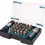 Набор бит 32 шт 25 мм + держатель + адаптер под головки 1/2" Makita D-65084