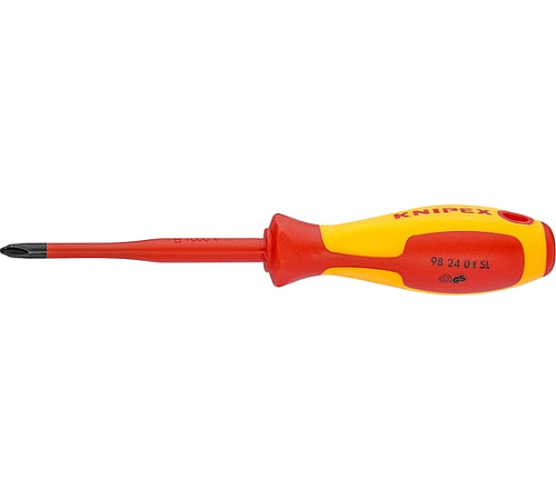 Отвёртка PH1 x 80 мм 187мм с узким концом KNIPEX KN-982401SL