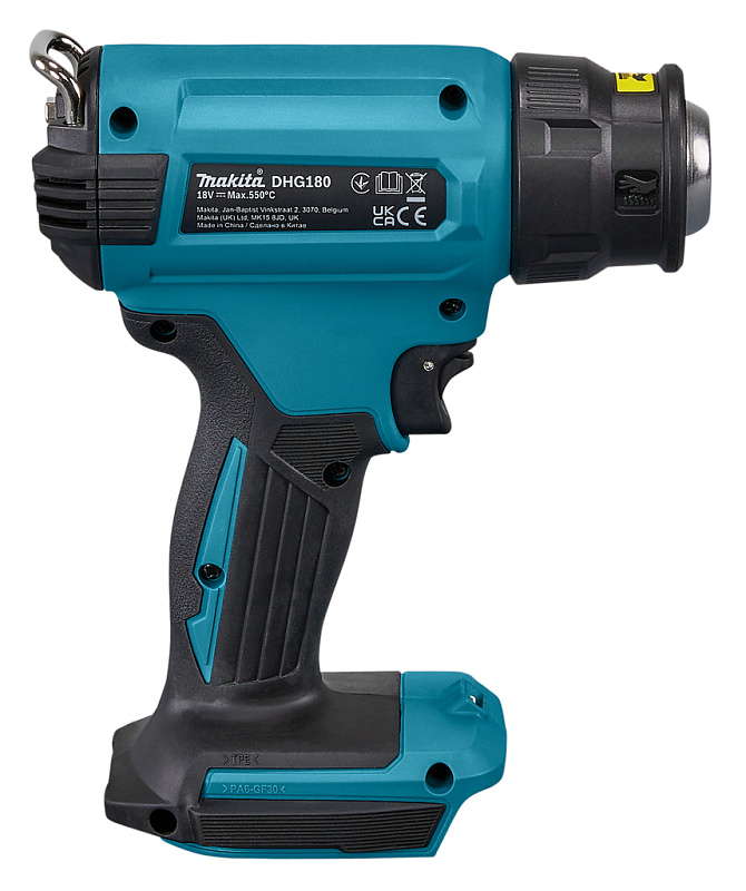 Аккумуляторный тепловой пистолет-фен Makita 18В LXT DHG180RT1J