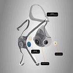 Полумаска Jeta Safety фильтрующая,L из термопласта 5500P-L