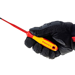 Отвёртка шлицевая 4.0x0.8x100 мм 202мм тонкая KNIPEX KN-982040SL
