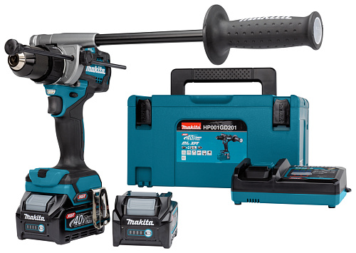 Дрель-шуруповерт 140 Нм, 40В XGT Makita HP001GD201