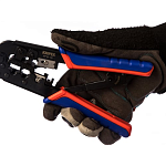 Пресс-клещи 190 мм 2 гнезда для штекеров KNIPEX KN-975110
