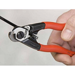 Тросорез компактный, 190 мм, обливные ручки KNIPEX KN-9561190