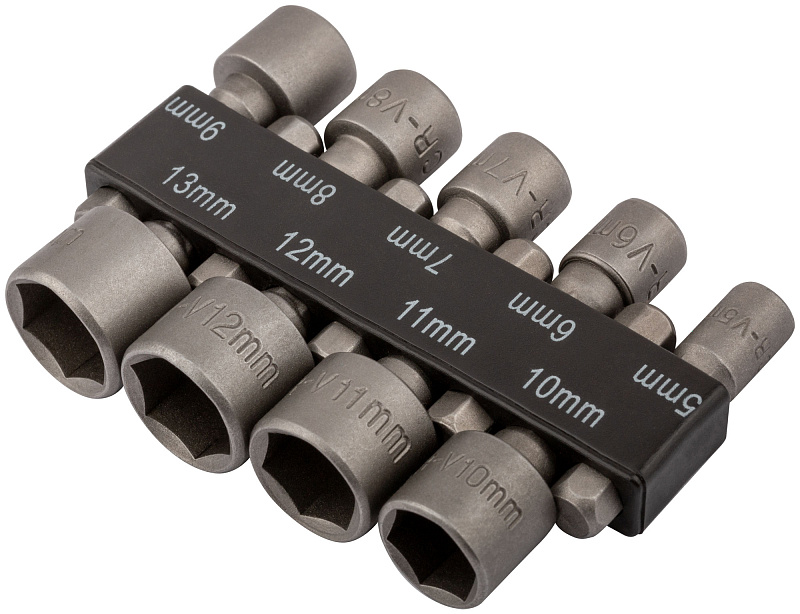 Набор усиленных головок 5-13мм CrV FIT (9 шт.) 57915
