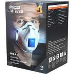 Полумаска с клапаном, с углем E,с регулировкой (10шт.) Jeta Safety JM-7628