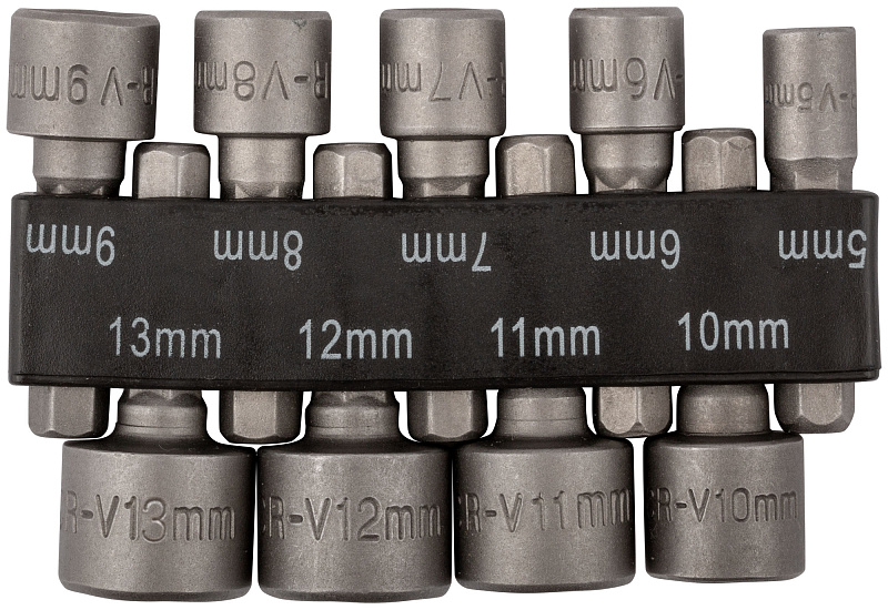 Набор усиленных головок 5-13мм CrV FIT (9 шт.) 57915