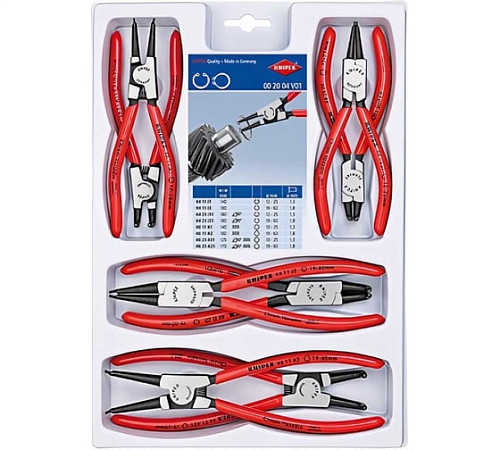 Набор кольцесъемников 8 предметов KNIPEX KN-002004V01