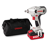 Ударный аккумуляторный гайковерт CROWN 20В (B3+) CT22015HX-4 TB