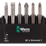 Набор бит торсионных, 6 пр., 1/4" E6.3 WERA WE-056474