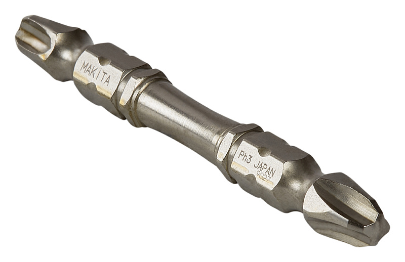 Бита двусторонняя Silver Torsion PH3, 65 мм, E-form (MZ), 3 шт Makita B-21870 B-21870