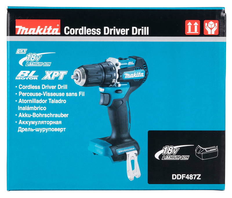 Дрель-шуруповерт 40 Нм, 18В LXT Makita DDF487Z