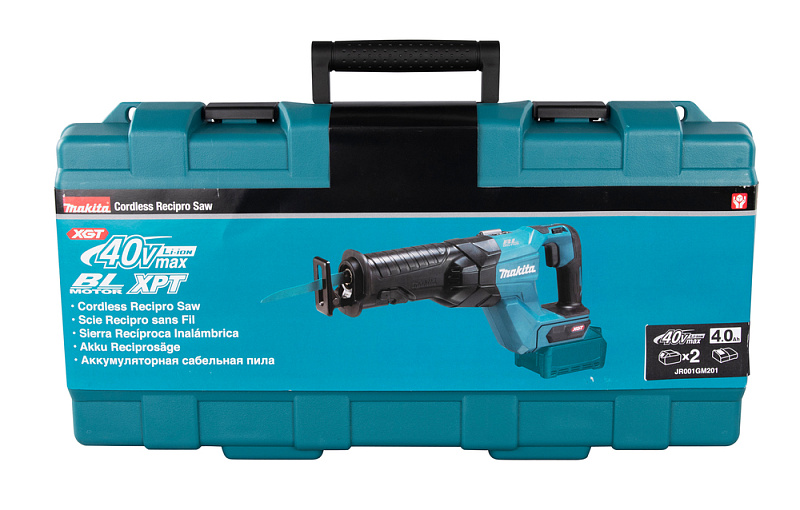 Сабельная аккумуляторная пила Makita 40В XGT JR001GM201
