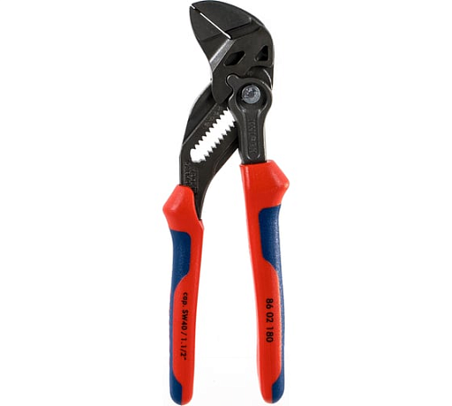 Клещи-ключ переставные 180 мм захват 40 мм KNIPEX KN-8602180