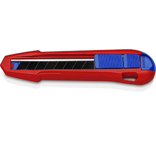 Нож универсальный 165мм для отламывающихся лезвий на 18мм KNIPEX CutiX KN-9010165BK