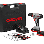 Дрель-шуруповерт 30 Нм, 12В (слайдер) CROWN CT21081H-2 BMC
