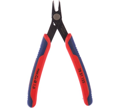 Бокорезы 125 мм Electronic Super Knips чернёные с тонкой головкой KNIPEX KN-7831125