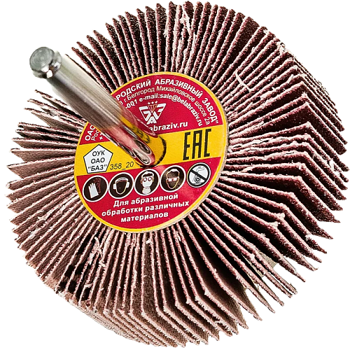 Круг лепестковый с оправкой КЛО 80х40х6мм P60 БАЗ ALOX STANDART KK19XW 00-00225710