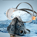 Полумаска фильтрующая с очками, L Jeta Safety 9500-L
